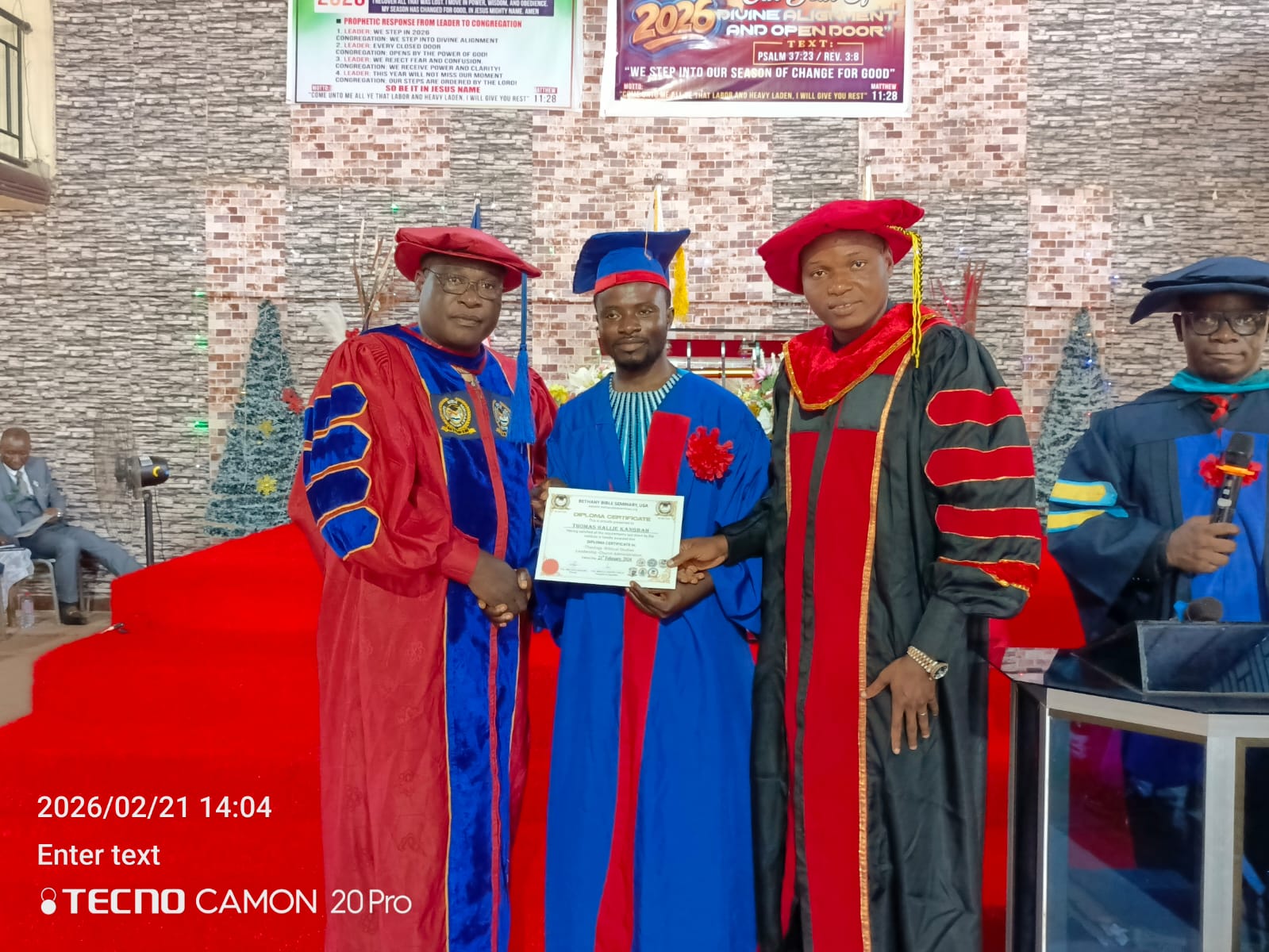 Honourary Doctorate Monrovia